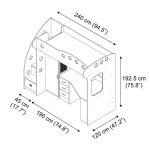 تخت  خواب دو طبقه مدلT101 - Image 4