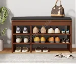 نمای رو به رو از جاکفشی نشیمن دار مدلB01 دارای 4 طبقه