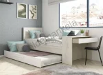 تخت خواب یک نفره با تخت کشوییتخت خواب یک نفره با تخت کشویی به همراه میز تحریر
