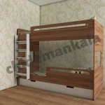 تخت خواب دوطبقه ام دی اف کم جا