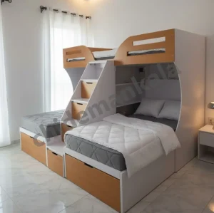تخت خواب دوطبقه نوجوان مدل T145