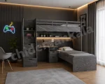 تخت دوطبقه با میز تحریر مدل T144 - Image 2